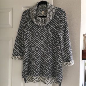 Moth for Anthropologie Grey Cowl Neck Sweater